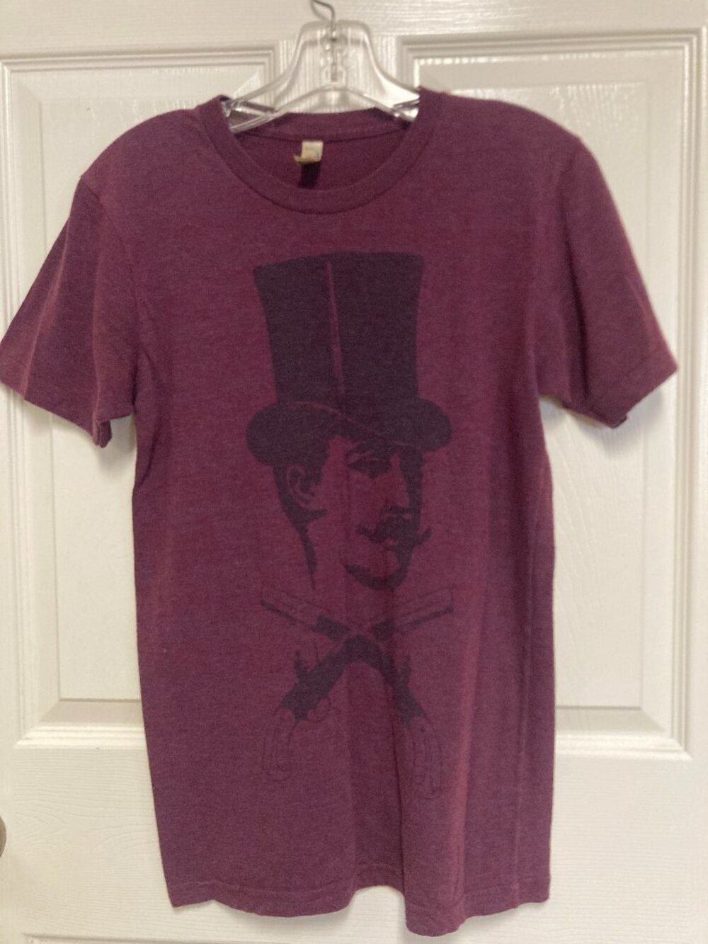 American Apparel graphic tee purple size small men's